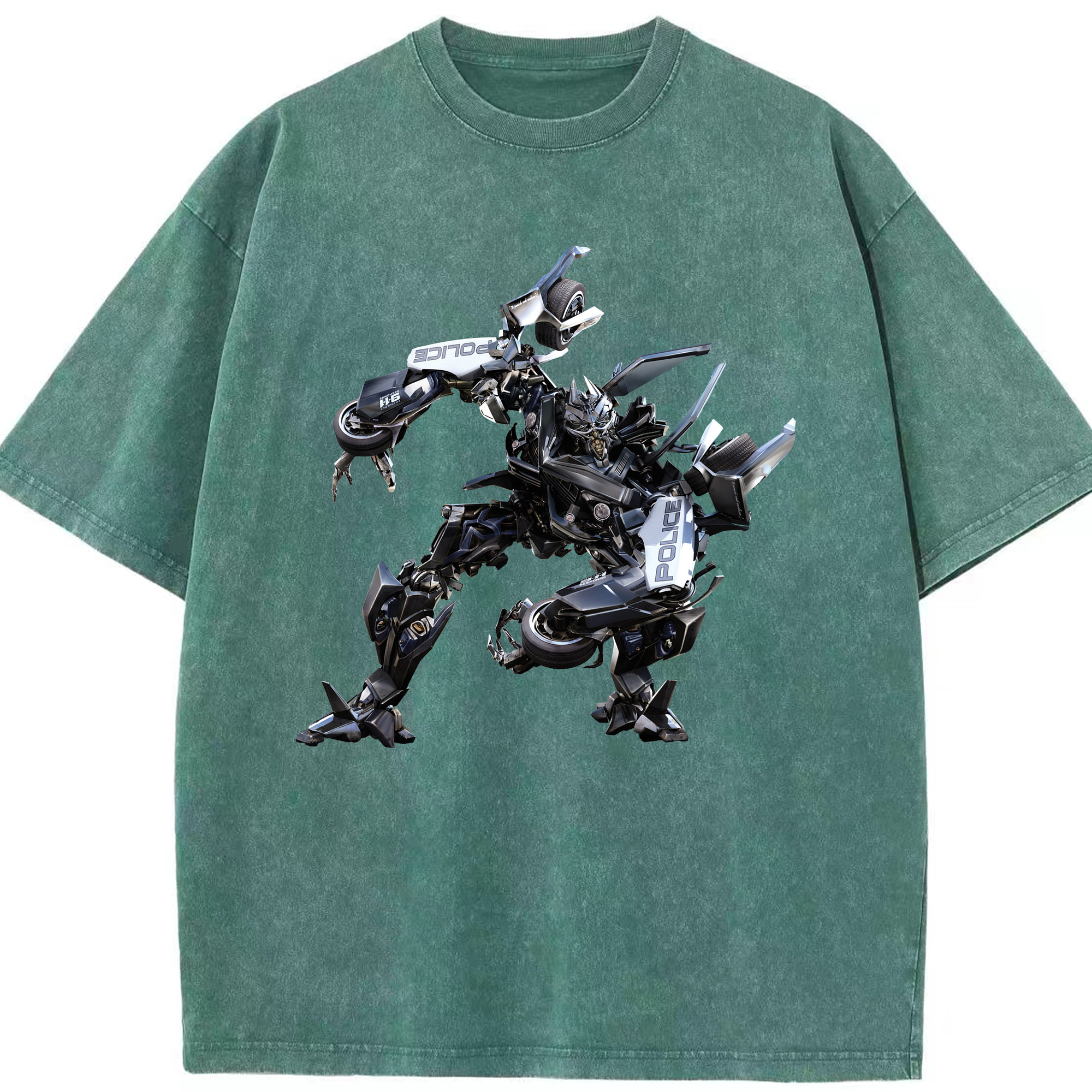 （画像用）  綿100% ヴィンテージ風 半袖Tシャツ（フロントプリント）